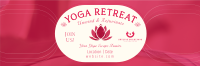 Yoga Retreat Day Twitter Header Image Preview