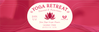 Yoga Retreat Day Twitter header (cover) Image Preview