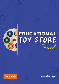 Educational Toy Store Poster Design