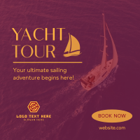 Yacht Tour Instagram Post Design