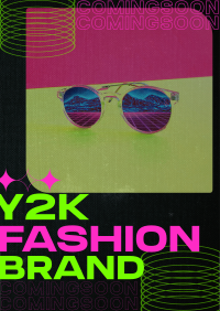 Y2K Fashion Brand Coming Soon Poster Image Preview