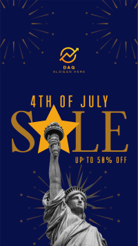 4th of July Sale Instagram story Image Preview