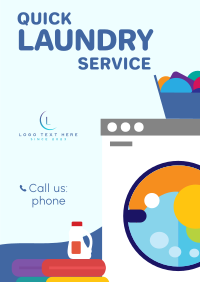 Quick Laundry Poster Design