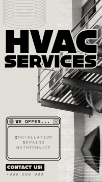 Y2K HVAC Service Facebook Story Preview