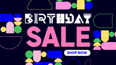 It's your Birthday Sale Facebook event cover Image Preview