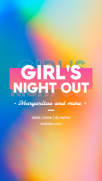 Girl's Night Out Facebook Story Design