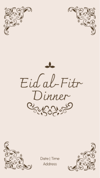 Fancy Eid Dinner  Facebook story Image Preview