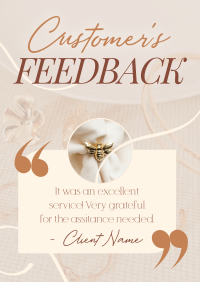 Minimalist Customer Feedback Poster Image Preview