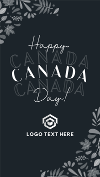 Floral Canada Day Instagram story Image Preview