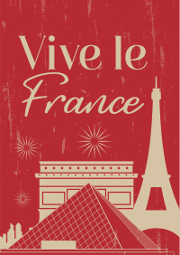 France Landmarks Poster Image Preview