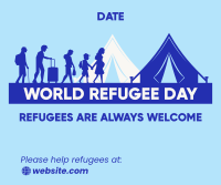 Welcome Refugee Day Facebook post Image Preview