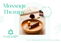 Massage Treatment Postcard Design
