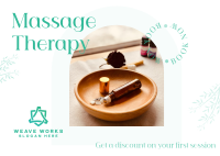 Massage Treatment Postcard Image Preview