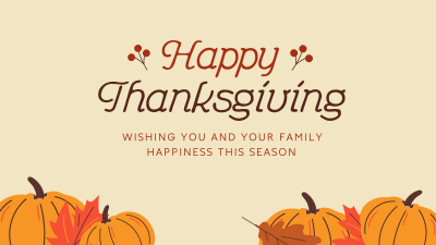 Happy Thanksgiving Facebook event cover Image Preview