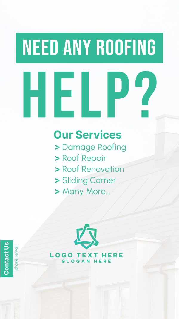 Roofing Help? Instagram Story Design Image Preview