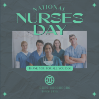 Retro Nurses Day Instagram post Image Preview