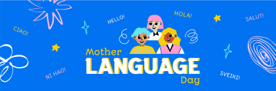 Mother Language Celebration Twitter header (cover) Image Preview