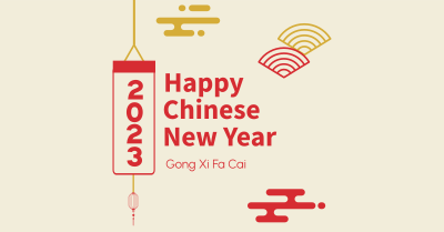 Chinese New Year Elements Facebook ad Image Preview