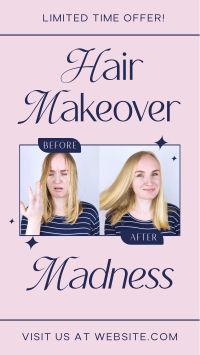 Hair Makeover Promo TikTok Video Preview