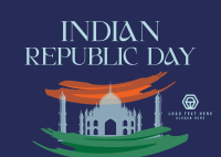 Celebrate Indian Republic Day Postcard Design