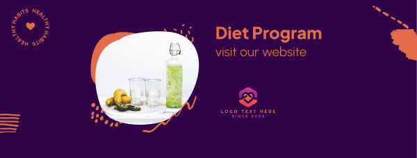 Healthy Diet Program Facebook Cover Design Image Preview