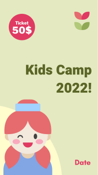 Cute Kids Camp Instagram story Image Preview