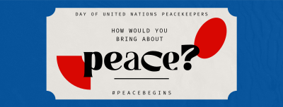 Contemporary United Nations Peacekeepers Facebook cover Image Preview