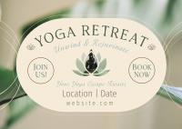 Yoga Retreat Day Postcard Image Preview