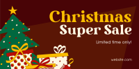 Christmas Super Sale Twitter Post Design