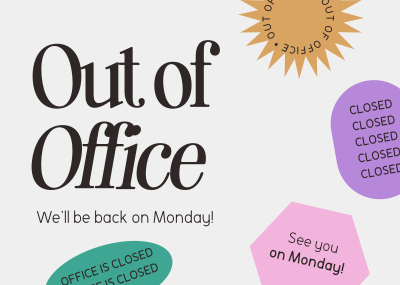 Out of Office Postcard Image Preview