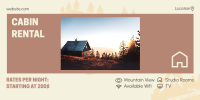 Cabin Rental Features Twitter post Image Preview