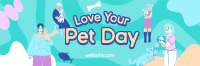 Quirky Pet Love Twitter Header Design