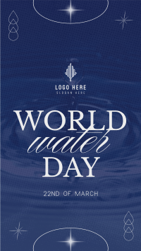 World Water Day Greeting Facebook Story Design