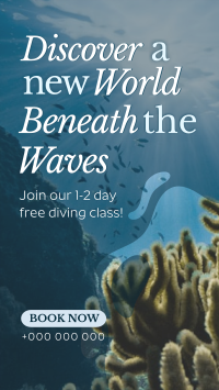 Waves Freediving Class Facebook Story Preview