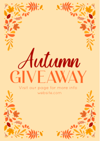 Autumn Giveaway Post Flyer Design