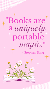 Book Magic Quote YouTube Short Design