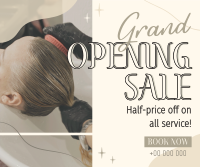 Salon Opening Discounts Facebook Post Design