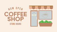 Local Cafe Storefront Facebook event cover Image Preview