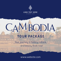 Cambodia Travel Instagram Post Design