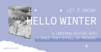 Hello Winter Facebook ad Image Preview