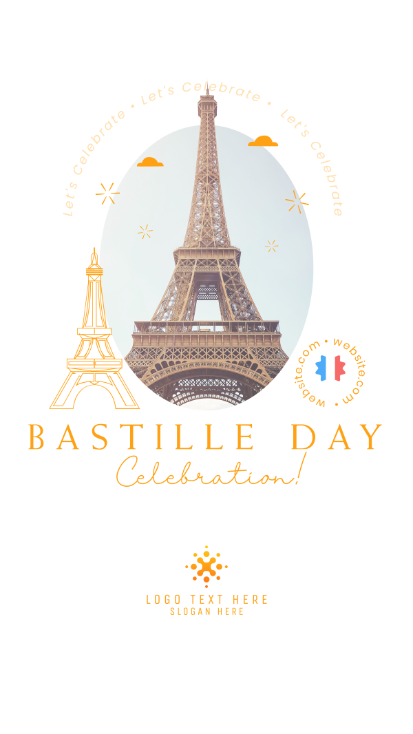 Let's Celebrate Bastille Instagram Story Design Image Preview