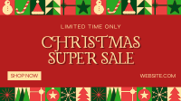 Modern Christmas Sale Facebook Event Cover Image Preview