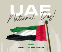 UAE National Flag Facebook Post Design