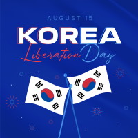 Korea Liberation Day Instagram Post Design
