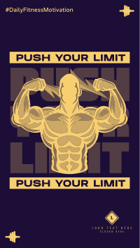 Push Your Limit Fitness TikTok Video Design