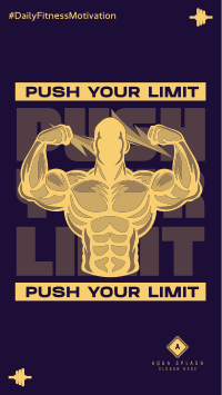 Push Your Limit Fitness TikTok Video Image Preview