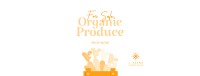 Organic Produce For Sale Facebook cover Image Preview