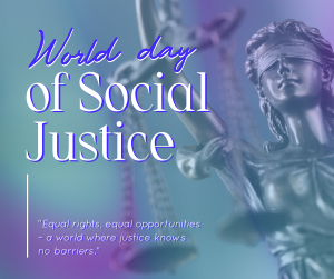 World Social Justice Day Facebook post Image Preview