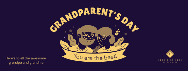 Grandparent's Day Facebook Cover Design Image Preview