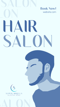 Minimalist Hair Salon Facebook Story Image Preview